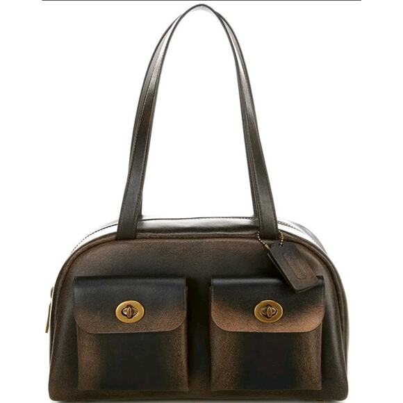 NWT Coach Originals LARGE Twin Turnlock in Loved Leather CCY83 - Picture 1 of 5